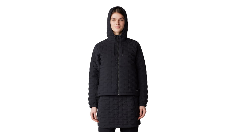 Mountain Hardwear Stretchdown Light Full Zip Hoody - Women's, Black, S, 2077681-010-S