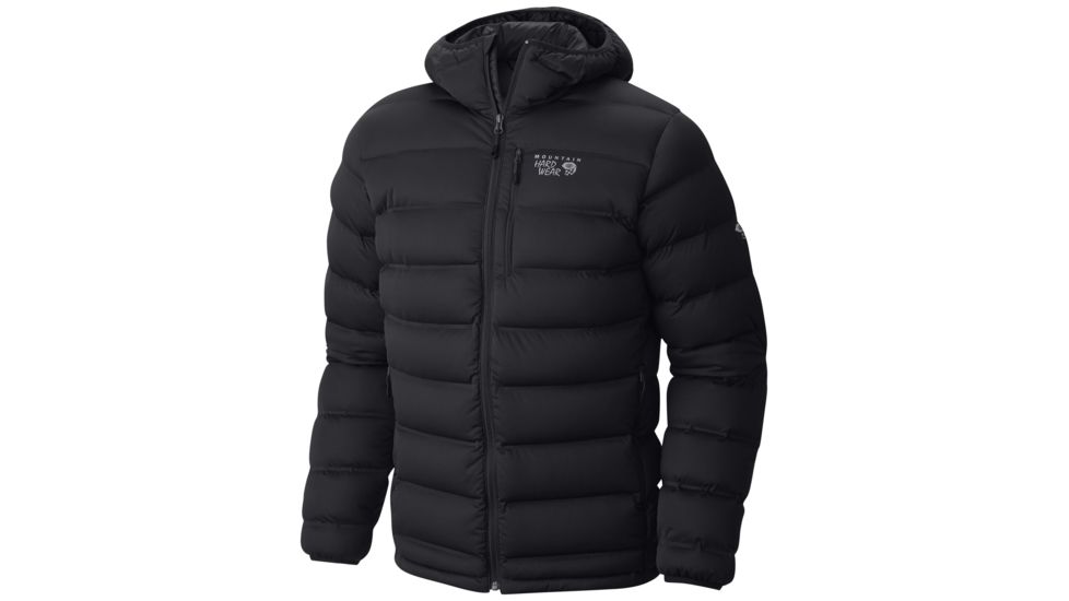 Mountain Hardwear StretchDown Plus Hooded Jacket - Men's-Black-Medium