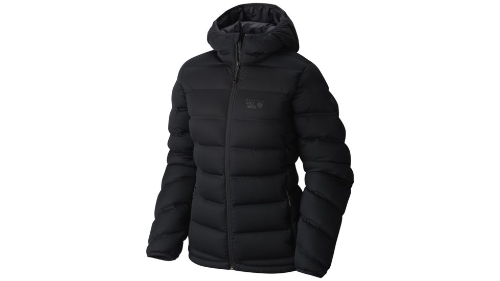 Mountain Hardwear StretchDown Plus Hooded Jacket - Women's-Black-Medium
