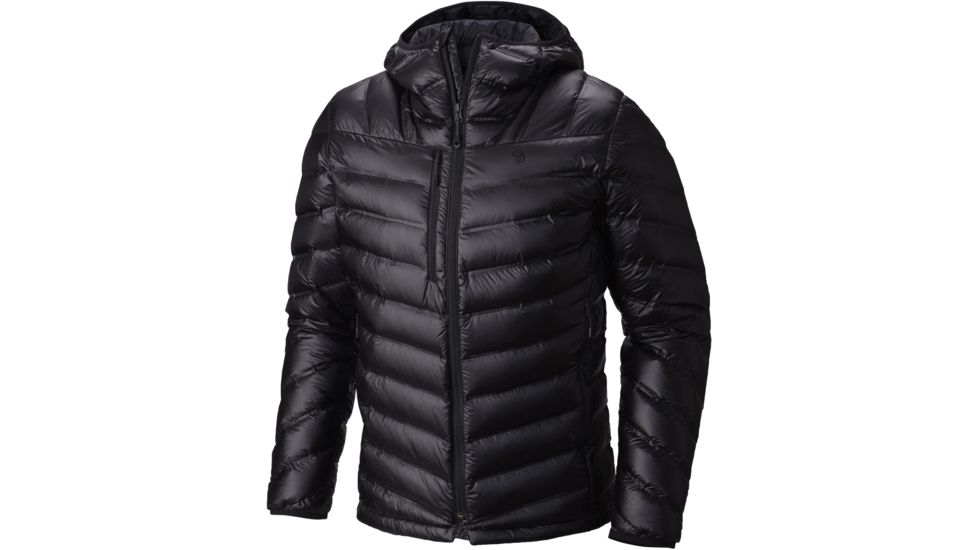 Mountain Hardwear StretchDown RS Hooded Jacket - Men's-Black-Medium