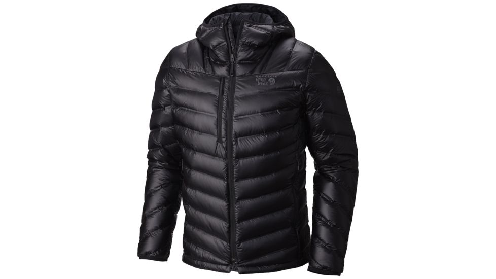 Mountain Hardwear StretchDown RS Hooded Jacket - Men's-Black-Small