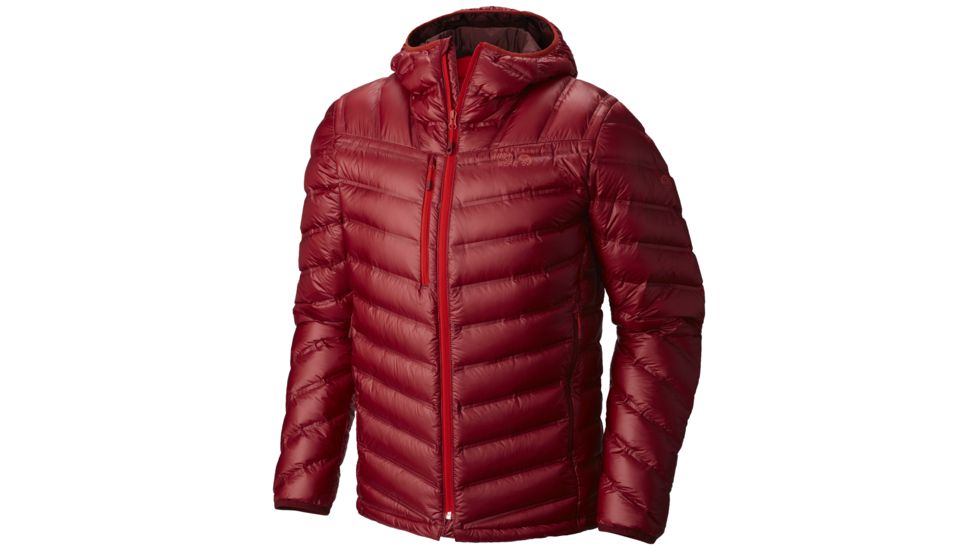 Mountain Hardwear StretchDown RS Hooded Jacket - Men's-Smolder Red-Large