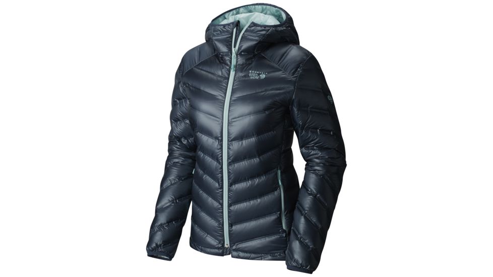 Mountain Hardwear StretchDown RS Hooded Jacket - Women's-Zinc-Medium