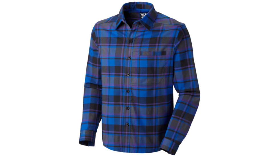 Mountain Hardwear Stretchstone Flannel Long Sleeve Shirt - Men's-Azul-X-Large