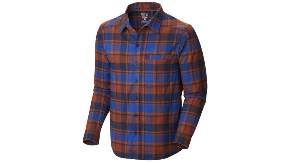Mountain Hardwear Stretchstone Flannel Long Sleeve Shirt - Men's-Bright Copper-X-Large