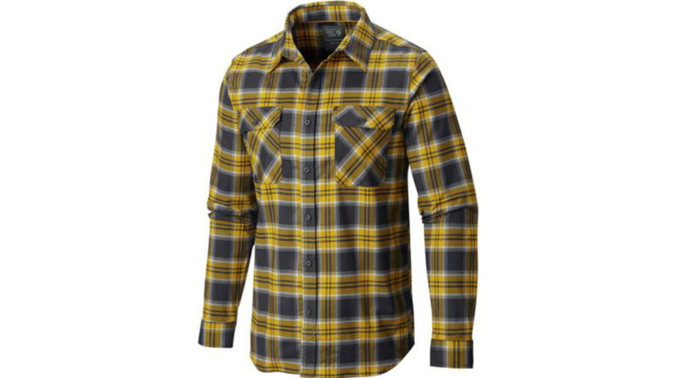 Mountain Hardwear Stretchstone Flannel Long Sleeve Shirt - Men's-Shark-X-Large