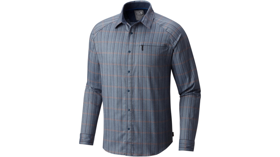 Mountain Hardwear Stretchstone V Long Sleeve Shirt - Men's-Zinc-Large