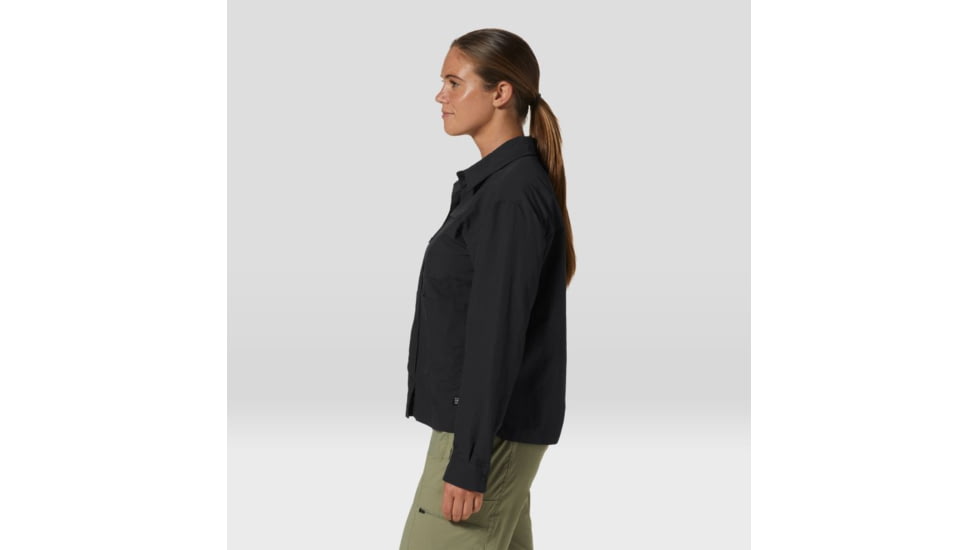 Mountain Hardwear Stryder Long Sleeve Shirt - Womens, Black, Extra Large, 2027911010-XL