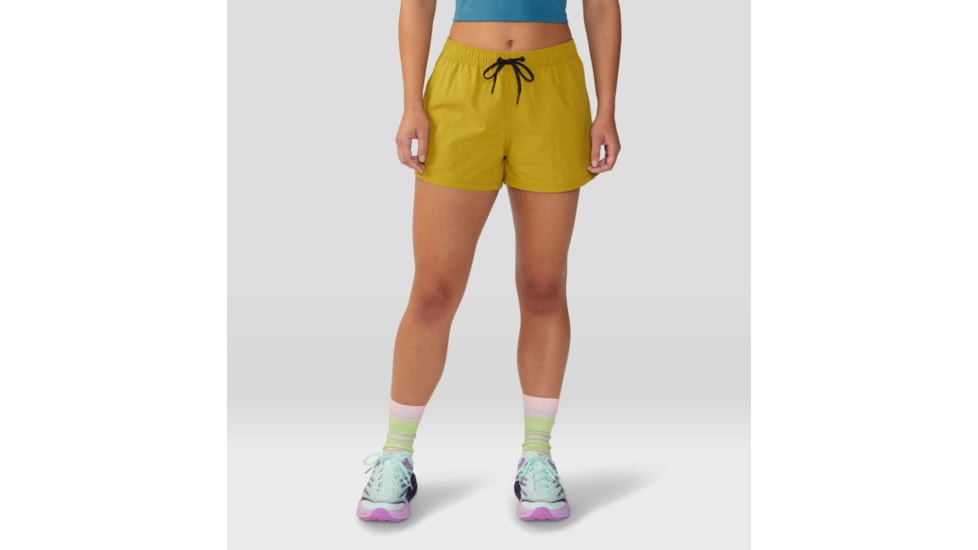 Mountain Hardwear Stryder Swim Short - Womens, Dark Citron, Small, 2038671358-S