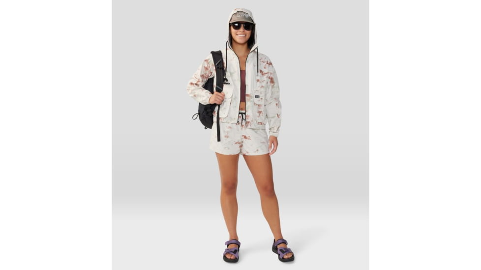 Mountain Hardwear Stryder Swim Short - Womens, Dark Quartz Nebula Dye Print, Large, 2038671641-L