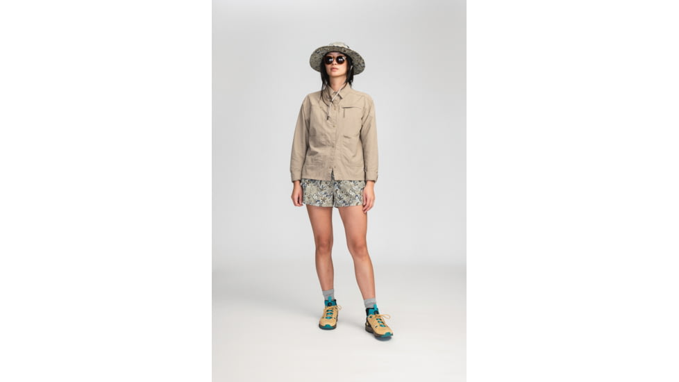 Mountain Hardwear Stryder Swim Short - Womens, Mantis Green Floral Print, Small, 2038671363-M-S-R