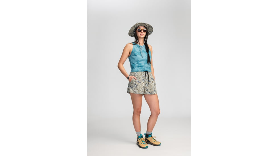 Mountain Hardwear Stryder Swim Short - Womens, Mantis Green Floral Print, Small, 2038671363-M-S-R