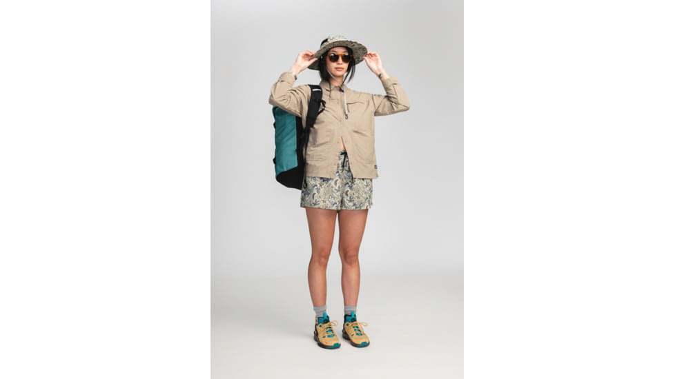 Mountain Hardwear Stryder Swim Short - Womens, Mantis Green Floral Print, Small, 2038671363-M-S-R