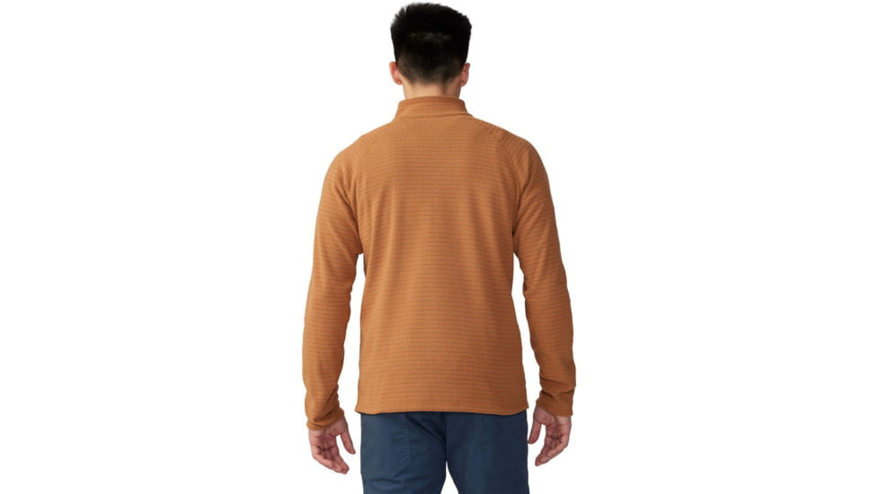 Mountain Hardwear Summit Grid 1/2 Zip Hoody - Mens, Copper Clay, 2XL, 2050331257-Copper Clay-XXL
