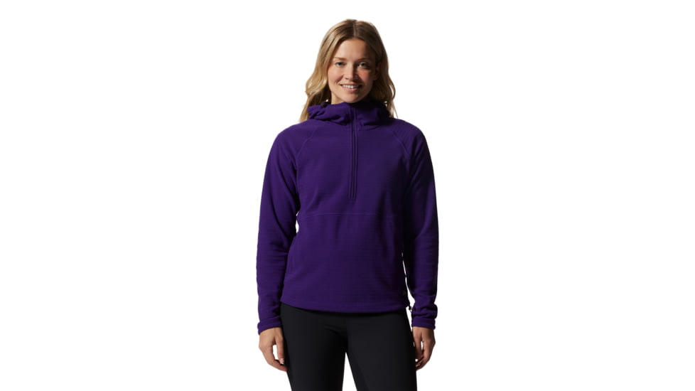 Mountain Hardwear Summit Grid Half Zip Hoody - Women's, Medium, Zodiac, 2019011506-Zodiac-M