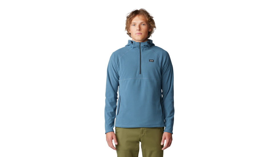 Mountain Hardwear Summit Grid Hoody - Men's, Adriatic Blue, XL, 2105711-444-L