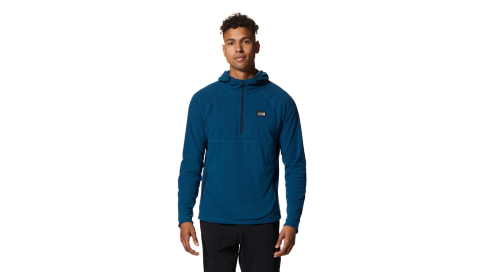 Mountain Hardwear Summit Grid Hoody - Men's, Extra Large, Dark Caspian, 2002891418-Dark Caspian-XL