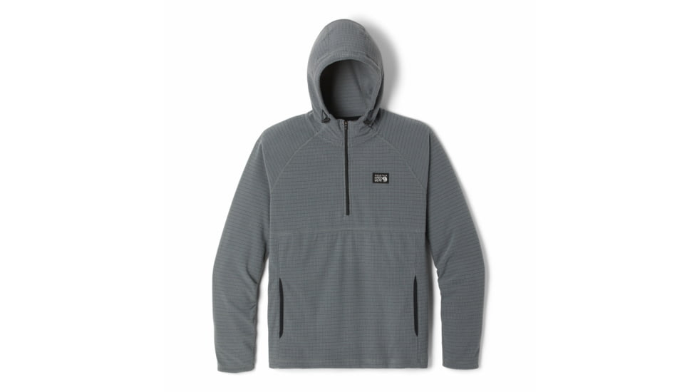 Mountain Hardwear Summit Grid Hoody - Men's, Foil Grey, Extra Large, 2002891056-Foil Grey-XL