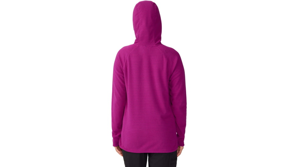 Mountain Hardwear Summit Grid Tunic Hoody - Womens, Berry Glow, Large, 2019001533-Berry Glow-L