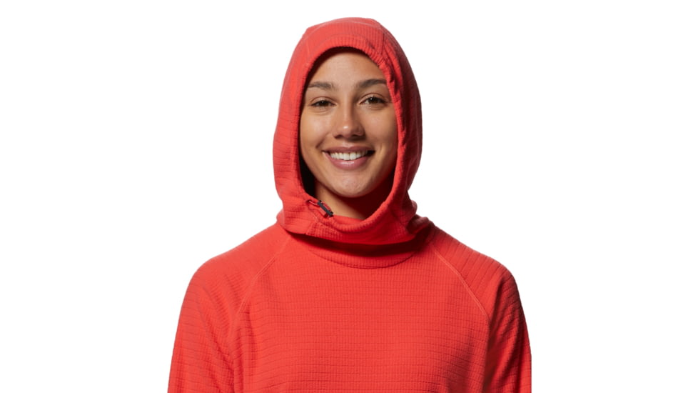 Mountain Hardwear Summit Grid Tunic Hoody - Womens, Solar Pink, Medium, 2019001650-Solar Pink-M