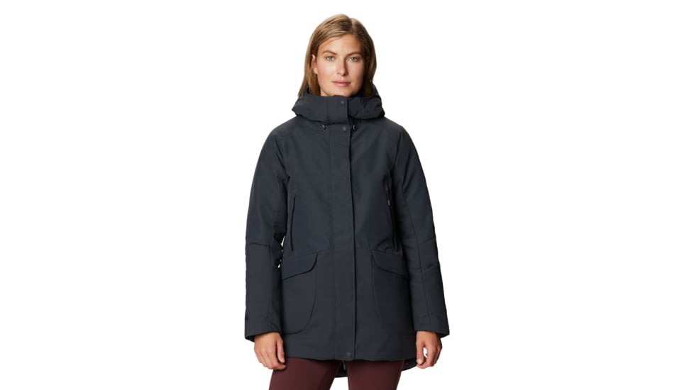 Mountain Hardwear Summit Shadow Down Parka - Women's, Dark Storm, Small, OL7776004-S