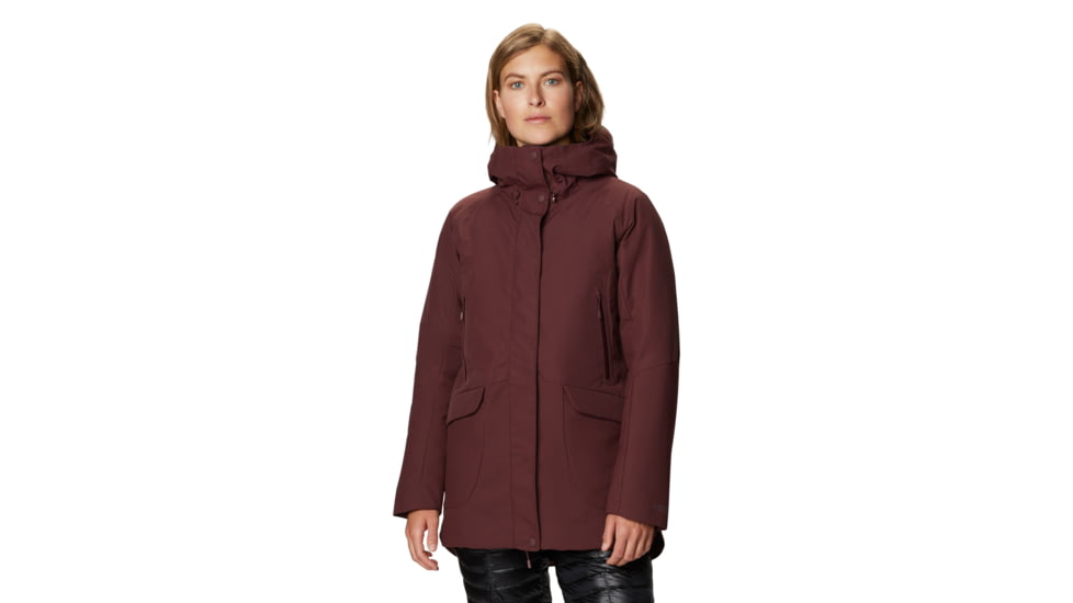 Mountain Hardwear Summit Shadow Down Parka - Women's, Washed Raisin, Large, OL7776629-L