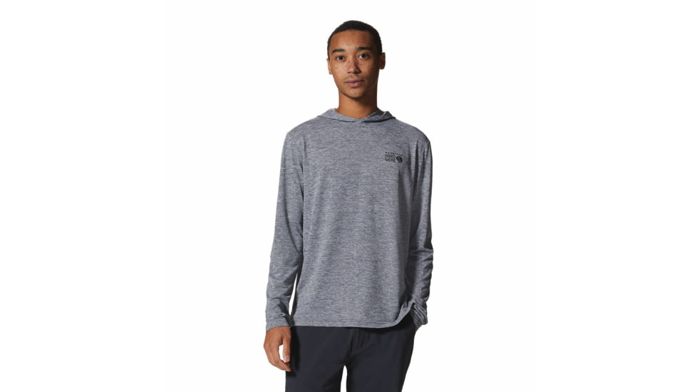 Mountain Hardwear Sunblocker Hoody - Men's, Foil Grey Heather, XL, 2038381056-F-XXL