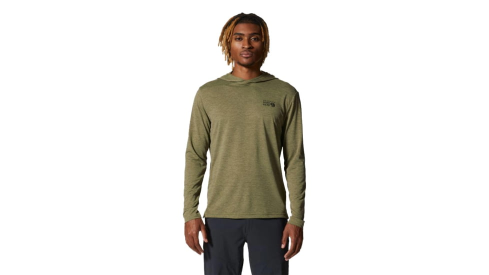 Mountain Hardwear Sunblocker Hoody - Men's, Light Cactus Heather, Small, 2038381338-S