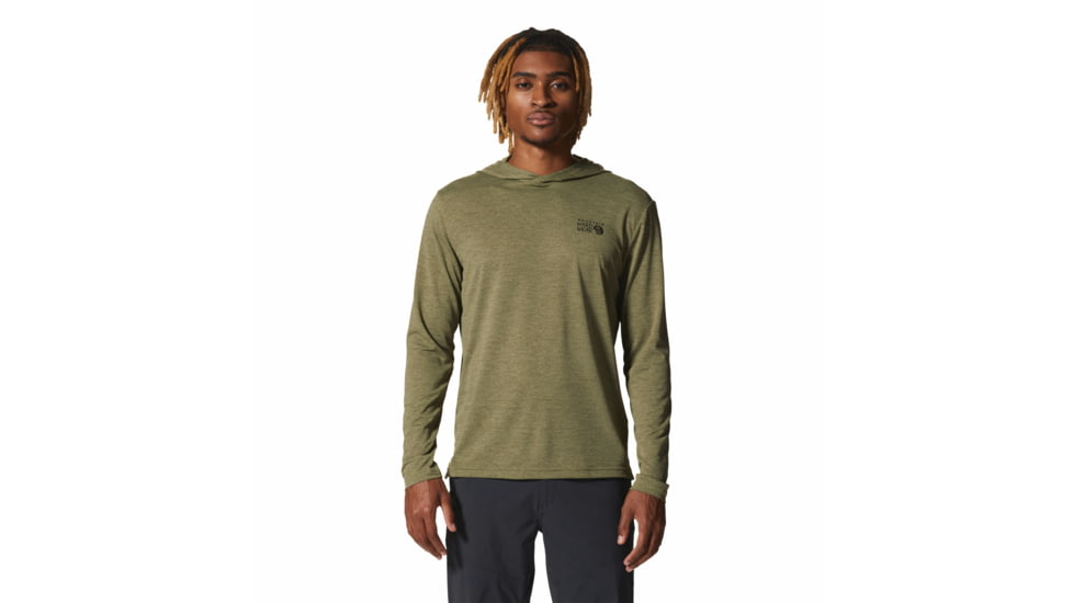 Mountain Hardwear Sunblocker Hoody - Men's, Light Cactus Heather, Extra Large, 2038381338-L-XL
