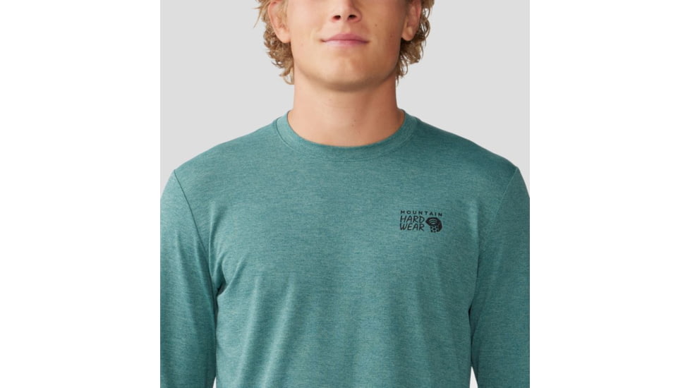 Mountain Hardwear Sunblocker Long Sleeve Top - Mens, Blue Pine Heather, Large, 2027871355-L