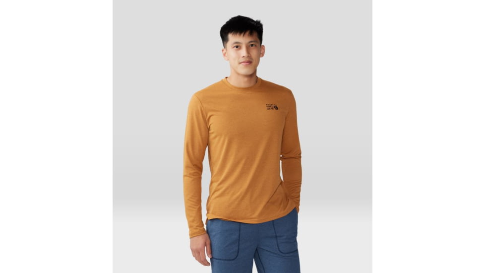 Mountain Hardwear Sunblocker Long Sleeve Top - Mens, Canyon Glow Heather, Small, 2027871845-S