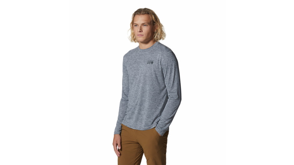 Mountain Hardwear Sunblocker Long Sleeve Top - Mens, Foil Grey Heather, Large, 2027871056-F-L