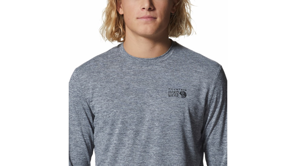 Mountain Hardwear Sunblocker Long Sleeve Top - Mens, Foil Grey Heather, Large, 2027871056-F-L