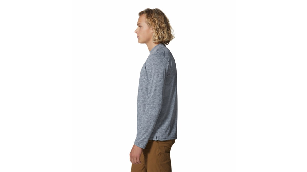 Mountain Hardwear Sunblocker Long Sleeve Top - Mens, Foil Grey Heather, Large, 2027871056-F-L
