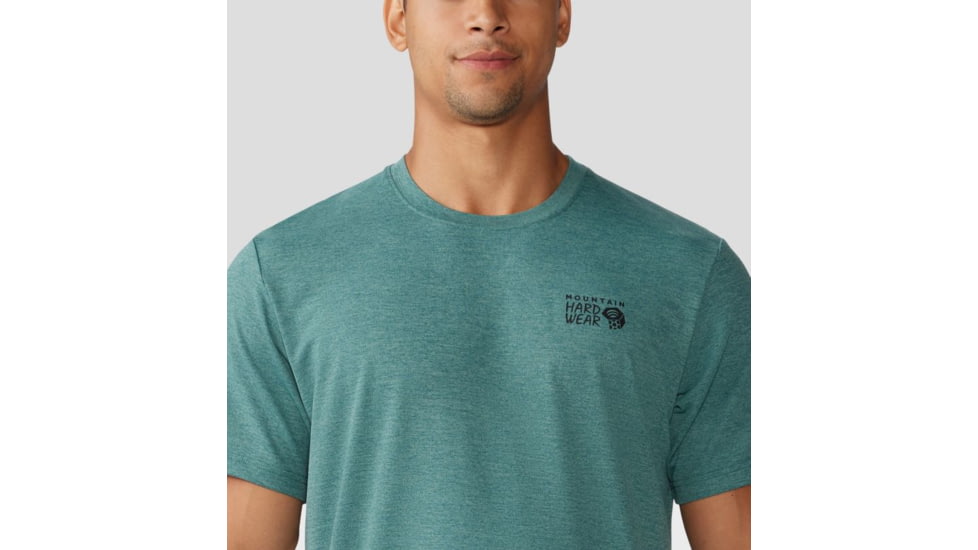 Mountain Hardwear Sunblocker Short Sleeve Shirt - Mens, Blue Pine Heather, Large, 2027891355-L