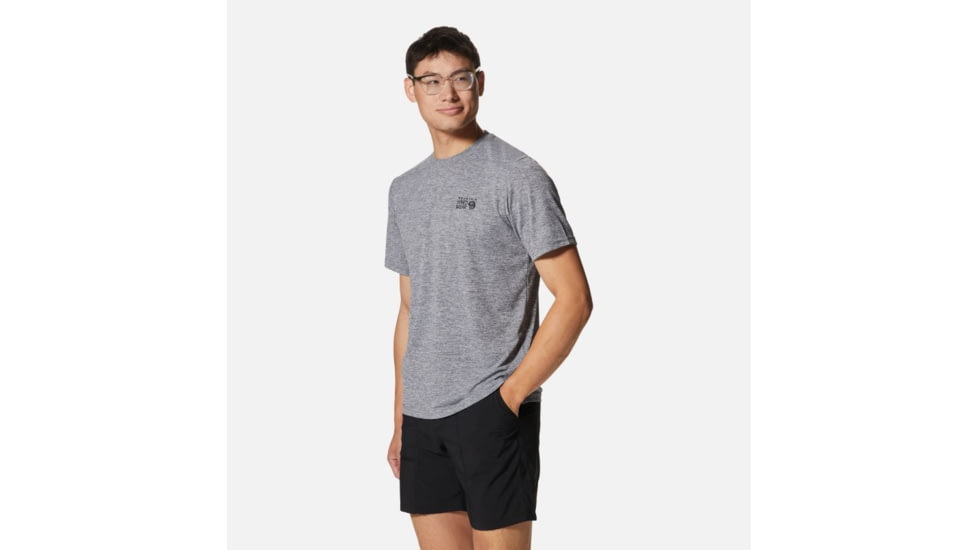 Mountain Hardwear Sunblocker Short Sleeve Shirt - Men's, Foil Grey Heather, XXL, 2027891-056-XXL