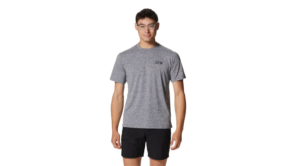 Mountain Hardwear Sunblocker Short Sleeve Shirt - Men's, Foil Grey Heather, XXL, 2027891-056-XXL