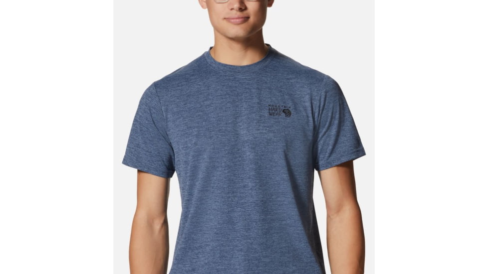 Mountain Hardwear Sunblocker Short Sleeve Shirt - Mens, Zinc Heather, Small, 2027891492-S