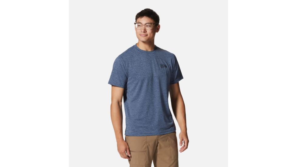 Mountain Hardwear Sunblocker Short Sleeve Shirt - Mens, Zinc Heather, Small, 2027891492-S