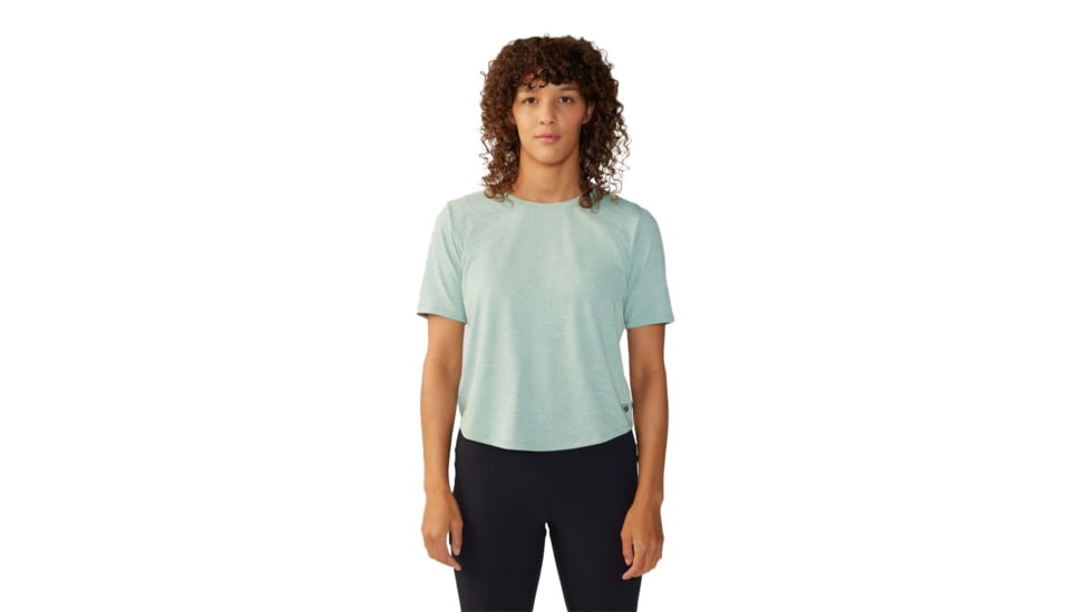 Mountain Hardwear Sunblocker Short Sleeve Shirt - Womens, Mineral Spring Heather, Large, 2067781334-L