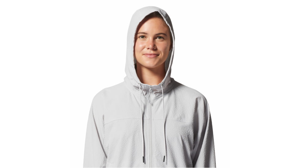 Mountain Hardwear Sunshadow Full Zip Top - Womens, Grey Ice, Medium, 1982601063-Grey Ice-M
