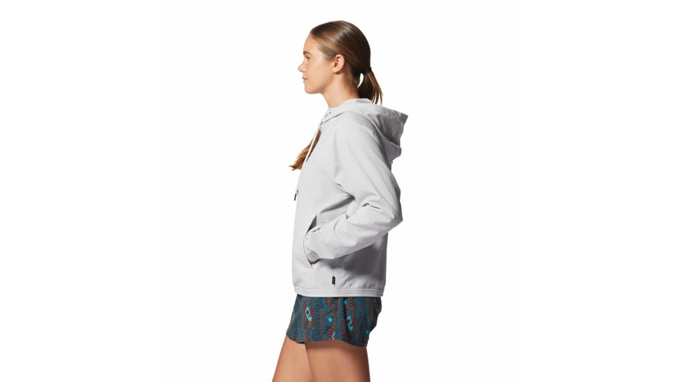 Mountain Hardwear Sunshadow Full Zip Top - Womens, Grey Ice, Medium, 1982601063-Grey Ice-M