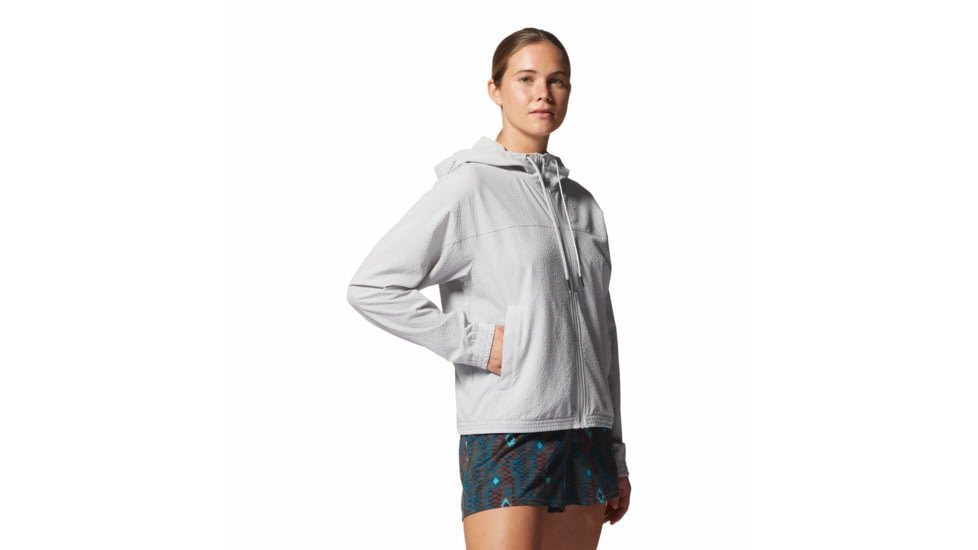 Mountain Hardwear Sunshadow Full Zip Top - Womens, Grey Ice, Medium, 1982601063-Grey Ice-M