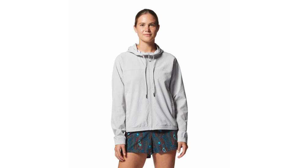 Mountain Hardwear Sunshadow Full Zip Top - Women's, Grey Ice, Small, 1982601063-Grey Ice-S
