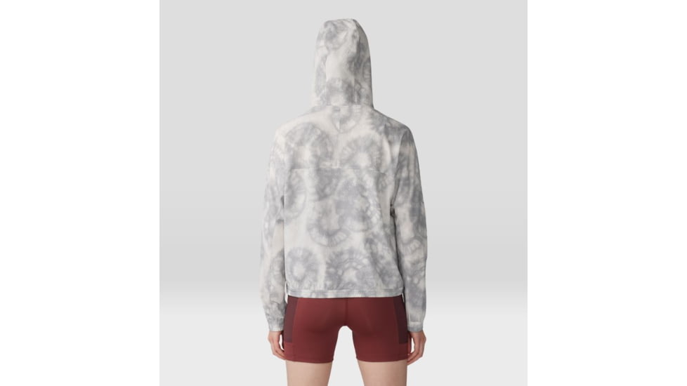 Mountain Hardwear Sunshadow Full Zip Top - Womens, Grey Ice Spore Dye Print, Small, 1982601064-S