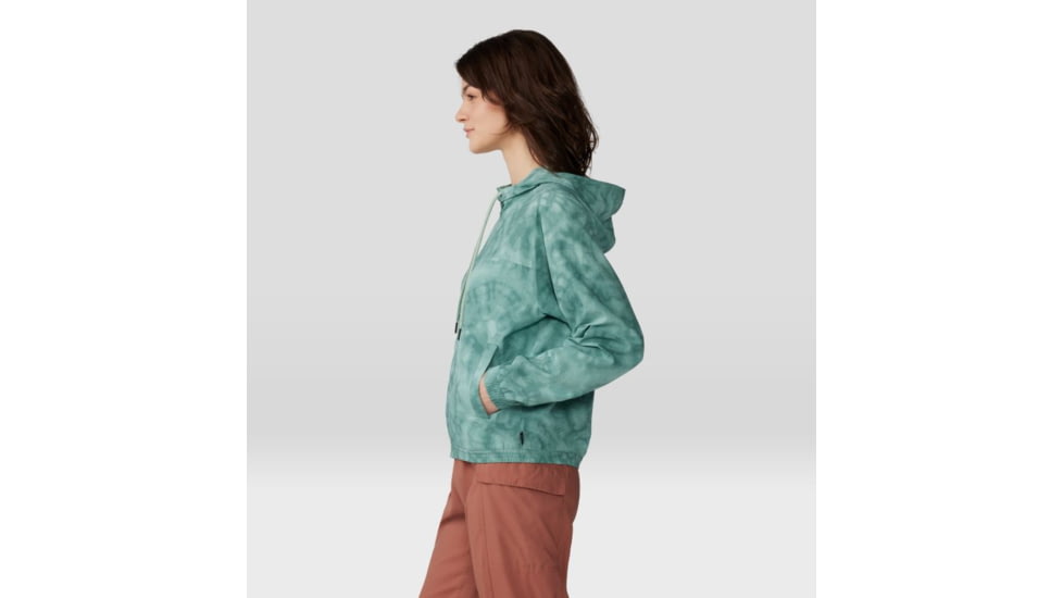 Mountain Hardwear Sunshadow Full Zip Top - Womens, Mineral Spring Spore Dye Print, Extra Large, 1982601334-XL