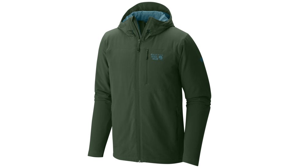 Mountain Hardwear Super Conductor Hooded Jacket - Men's-Dark Forest-Small