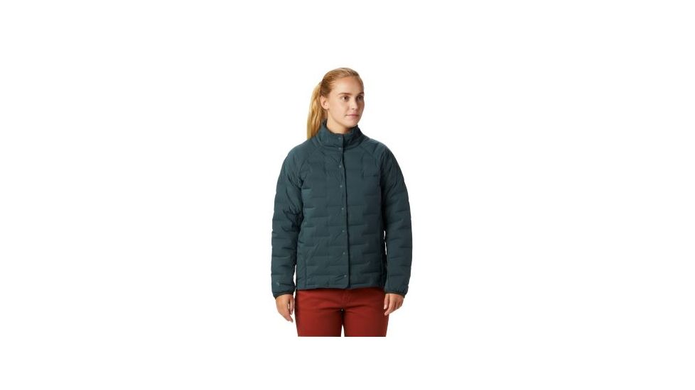 Mountain Hardwear Super/DS Stretchdown Shirt Jacket - Women's, Blue Spruce, Small, 1850871310-S