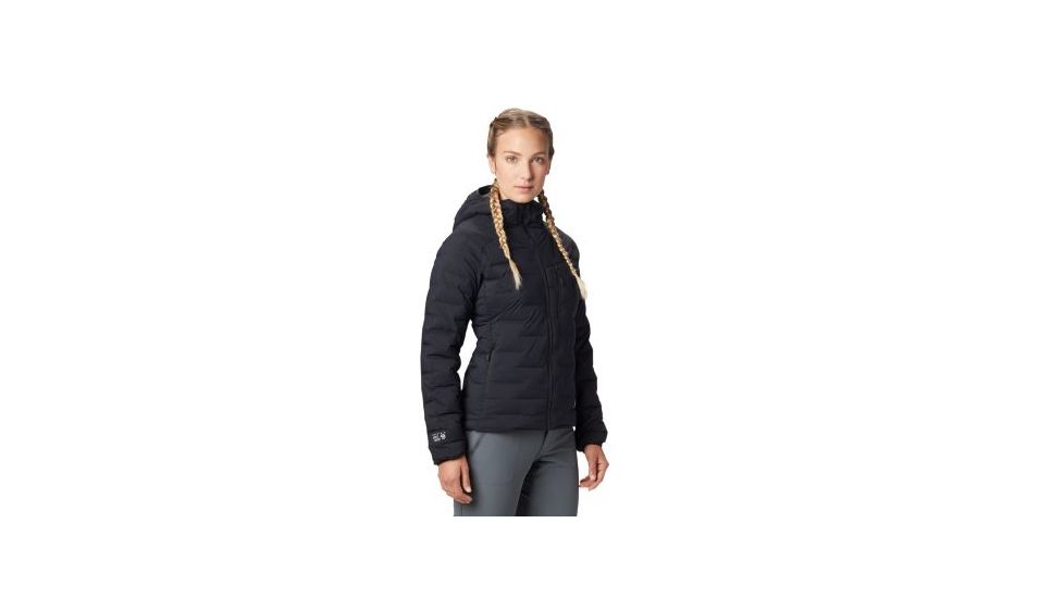 Mountain Hardwear Super/DS Stretchdown Hooded Jacket - Women's, Black, Medium, OL7673010-M