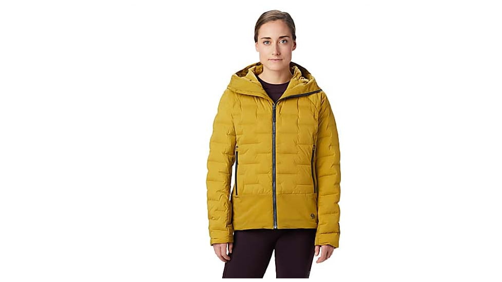 Mountain Hardwear Super DS Stretchdown Climb Hoody - Womens, Dark Bolt, Large, OL8182236-L